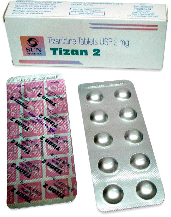 Buy Tizan (Tizanidine) Generic Zanaflex Online, Prices from India.